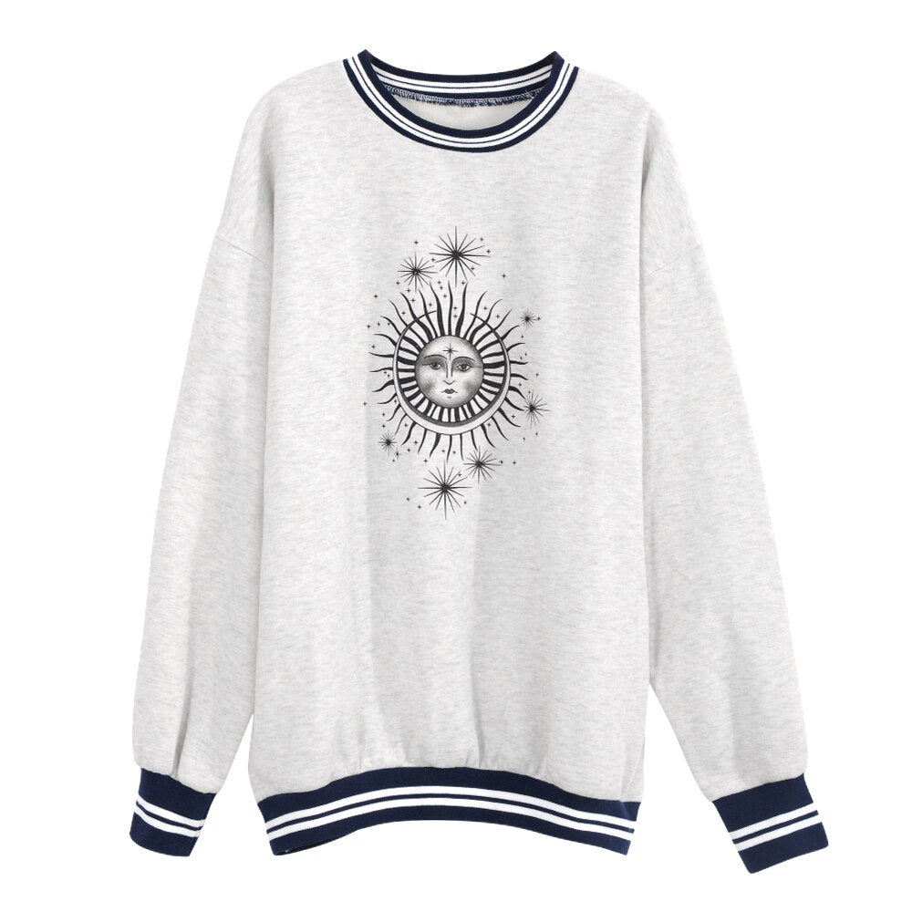 Autumn Winter Sun Star Sweatershirts