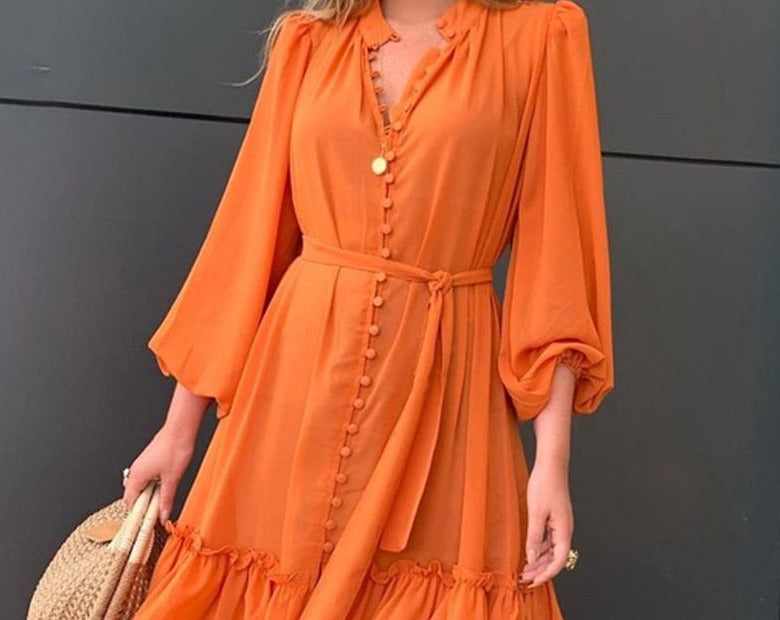 Women Ruffles Boho Frill