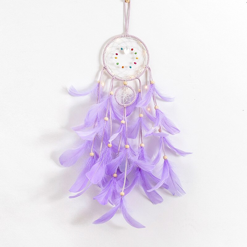 Decor Feather Dreamcatcher W/ Lights