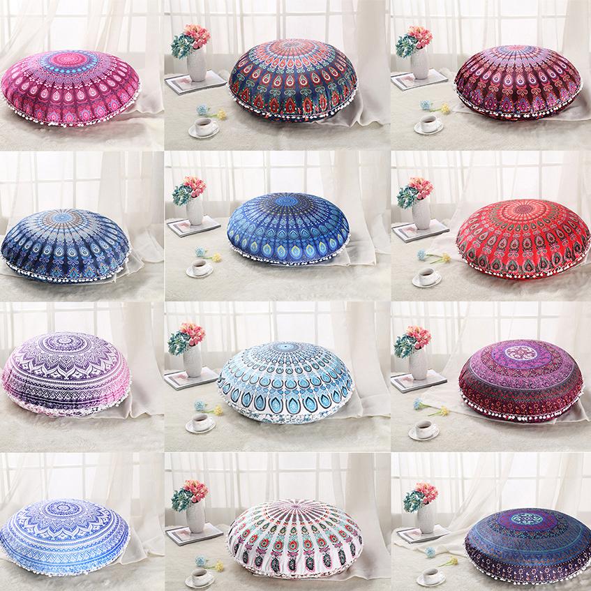 50 Colorful Mandala Floor Pillows Cushion