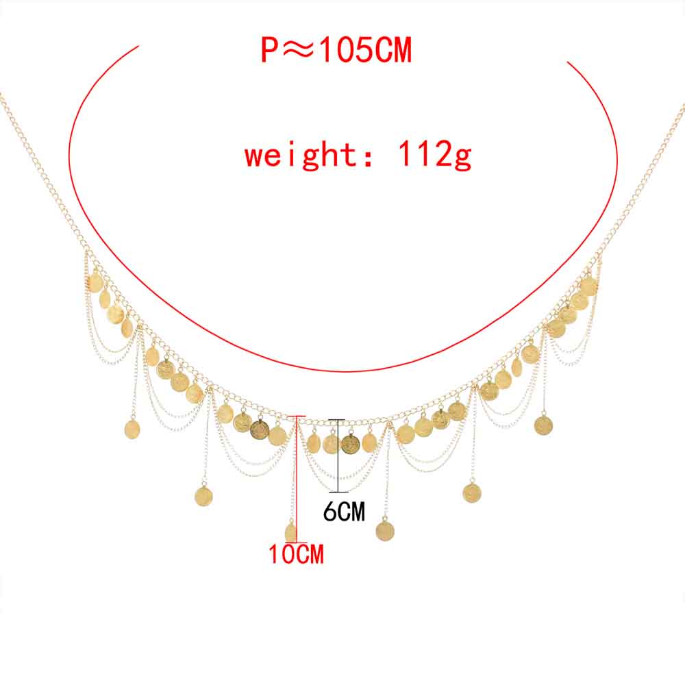 Bohemian Vintage Metal Coin Tassel Belly Chains