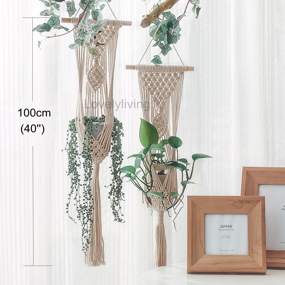 Big Macrame Hanging Planter Hanging Pot