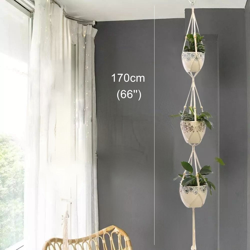 Big Macrame Hanging Planter Hanging Pot