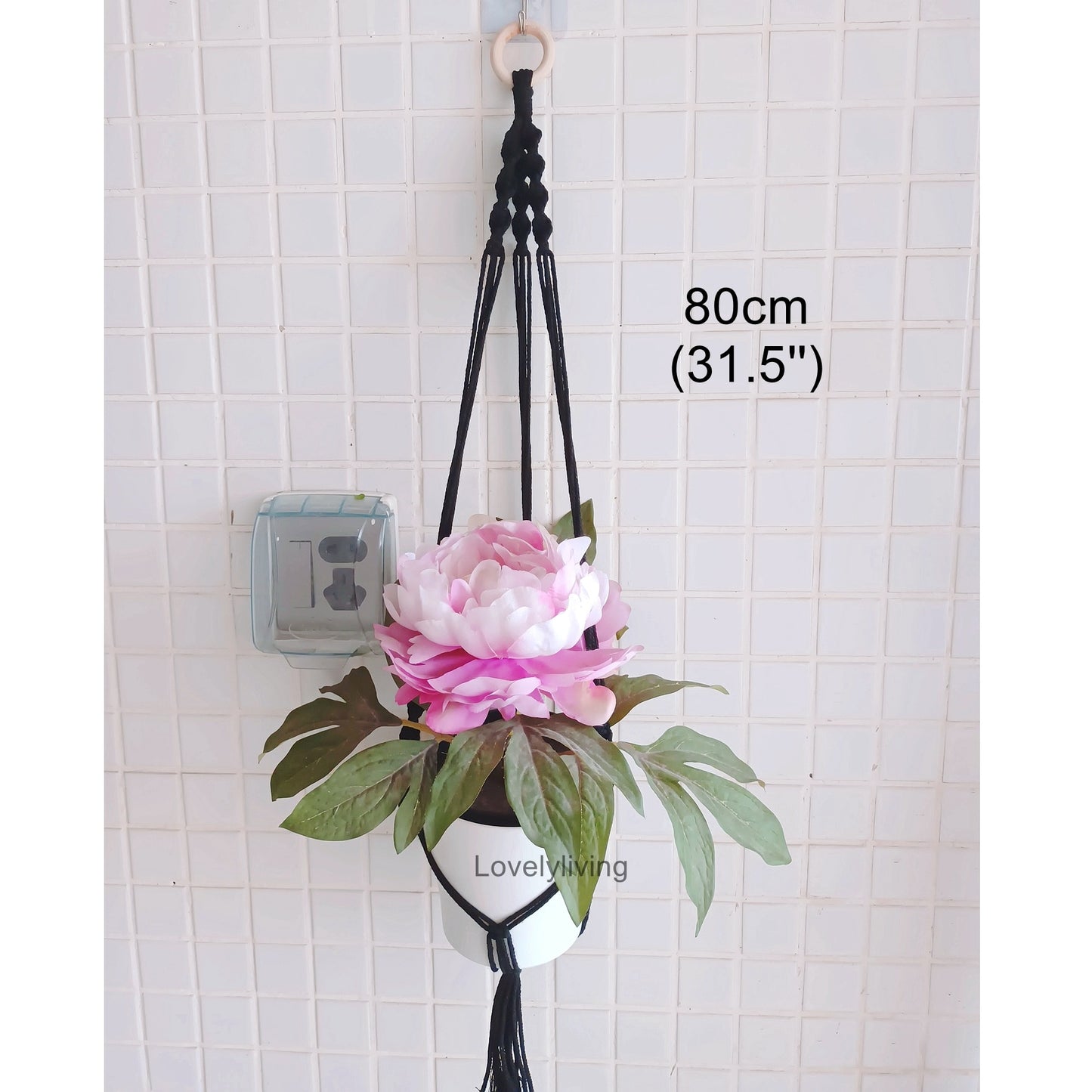 Big Macrame Hanging Planter Hanging Pot