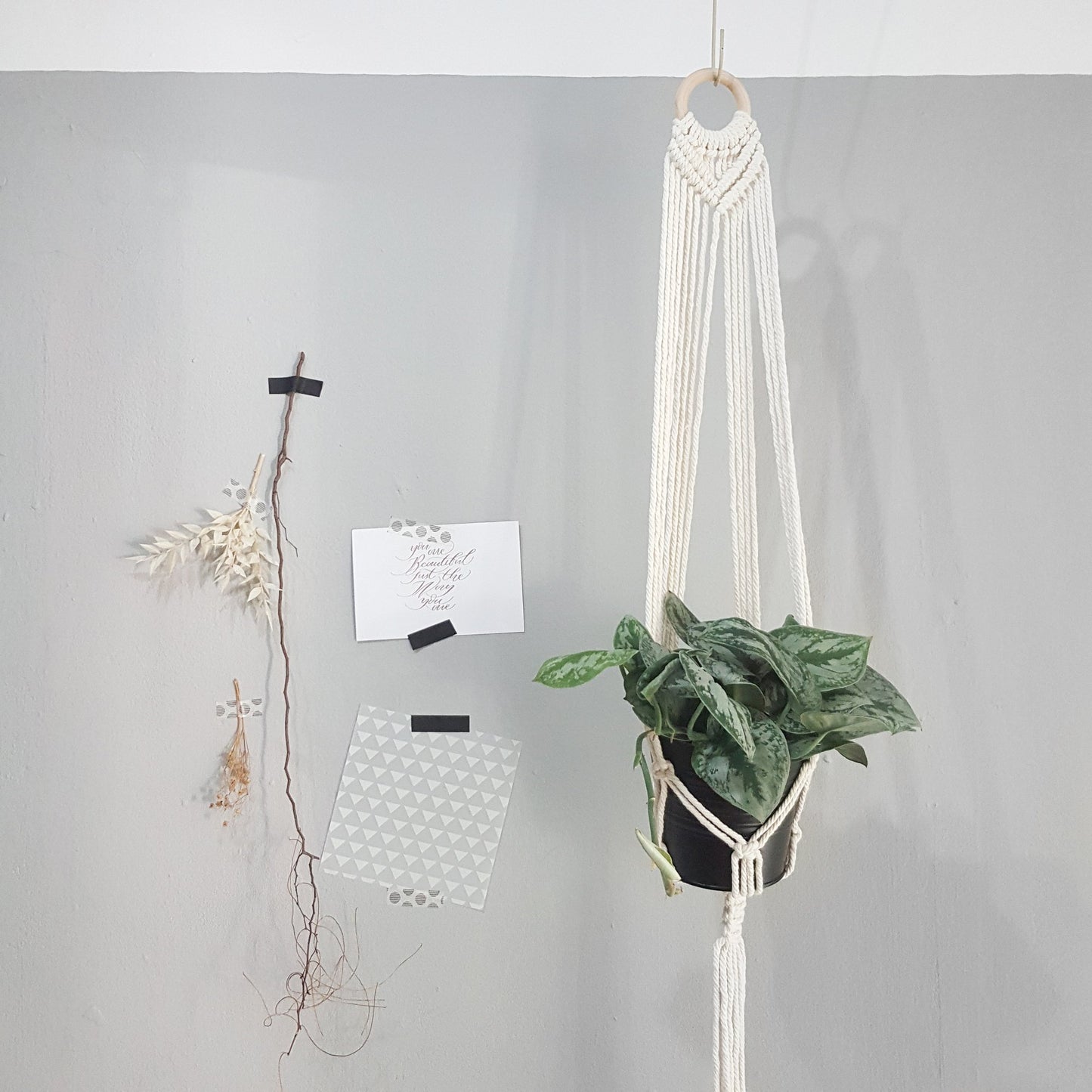 Big Macrame Hanging Planter Hanging Pot