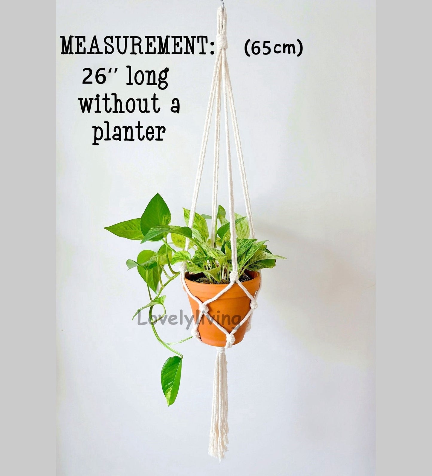 Big Macrame Hanging Planter Hanging Pot