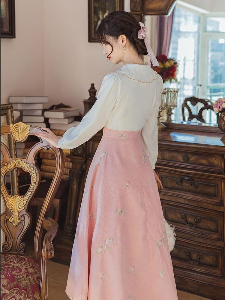 Autumn Vintage Fairy Slim Dress