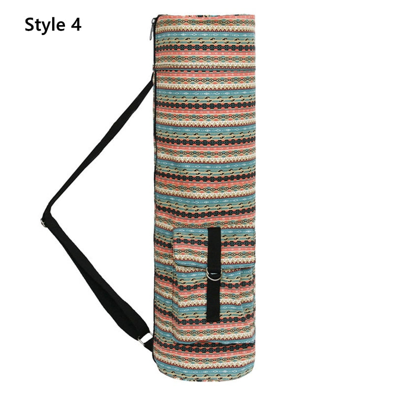 Boho Yoga Mat With Storage Shoulder Bag