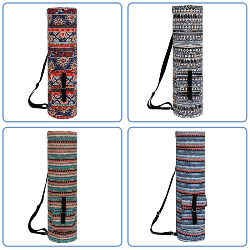 Boho Yoga Mat With Storage Shoulder Bag