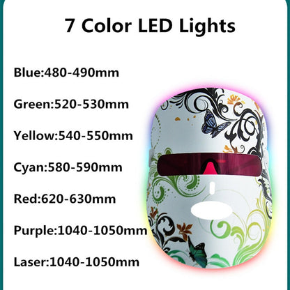 Facial Photon Therapy LED Mask 7 Color Red Light For healthy skin