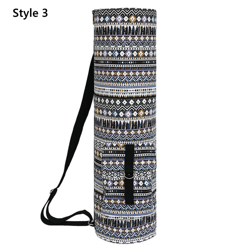 Boho Yoga Mat With Storage Shoulder Bag