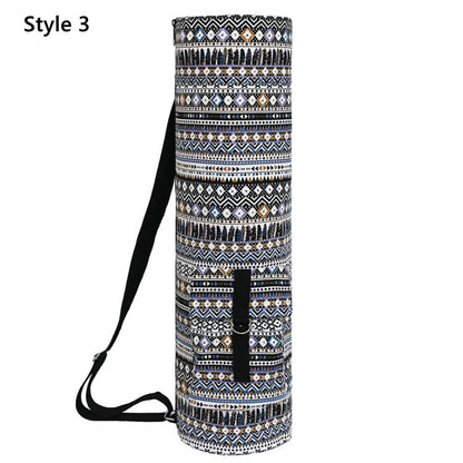 Boho Yoga Mat With Storage Shoulder Bag