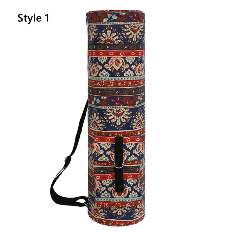 Boho Yoga Mat With Storage Shoulder Bag