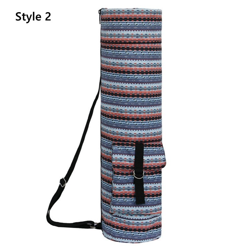 Boho Yoga Mat With Storage Shoulder Bag