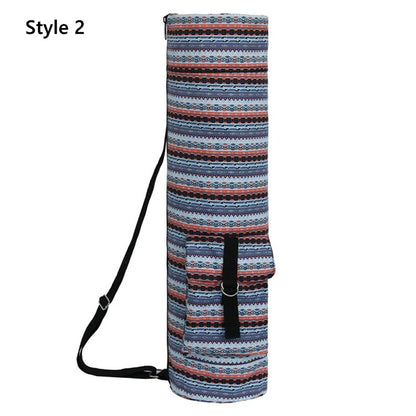 Boho Yoga Mat With Storage Shoulder Bag
