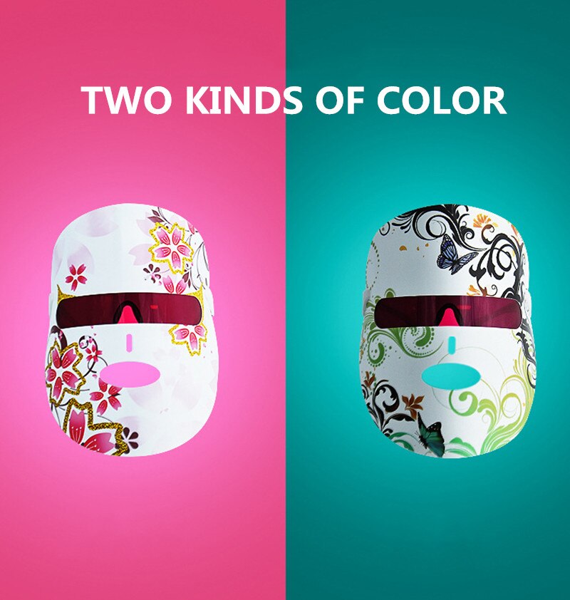 Facial Photon Therapy LED Mask 7 Color Red Light For healthy skin