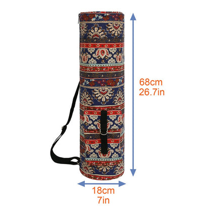 Boho Yoga Mat With Storage Shoulder Bag