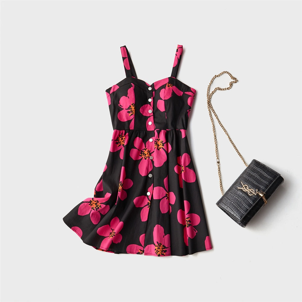 Thick strap Casual dress