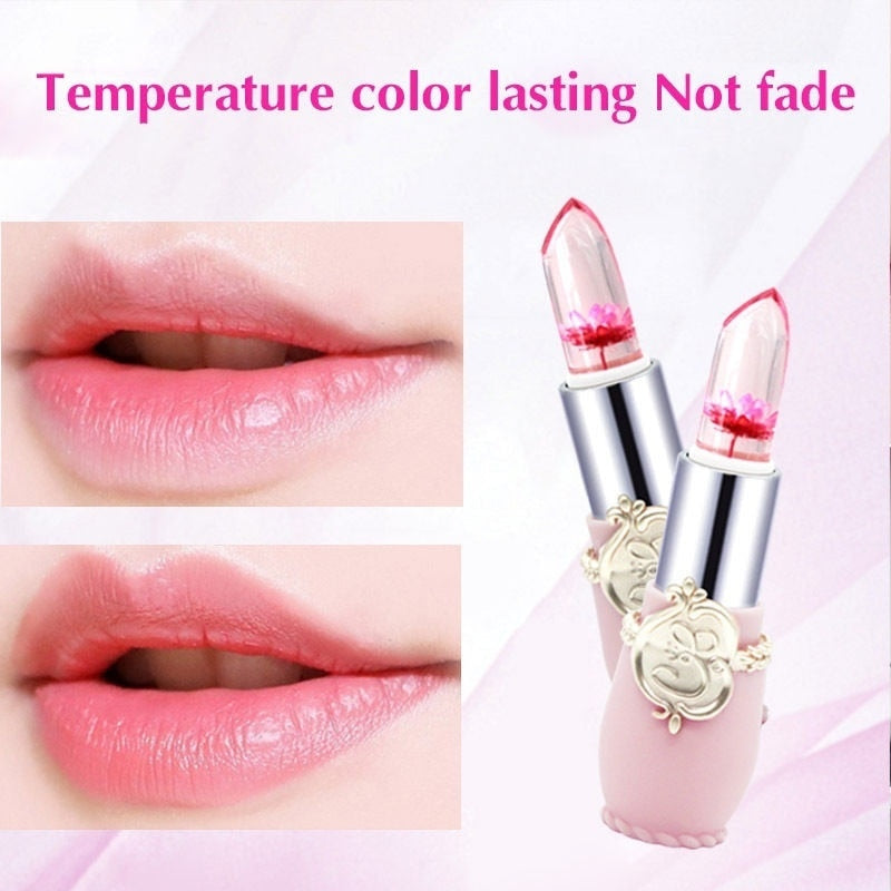 Flower Lipstick Temperature Color Changing Lip Balm