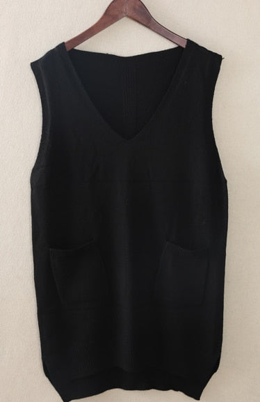 Spring Autumn Cashmere Knitted Vest