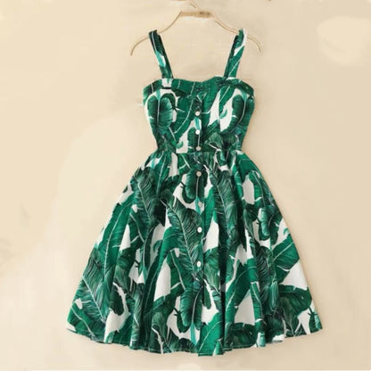 Thick strap Casual dress