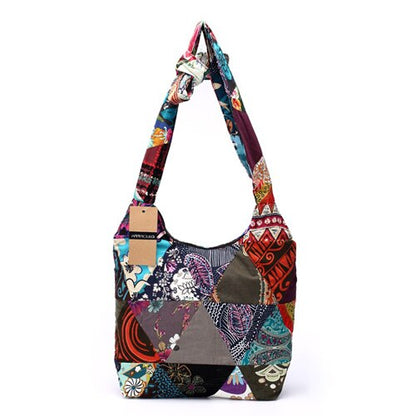 Women Sling Shoulder Bag Cotton Fabric Handbags