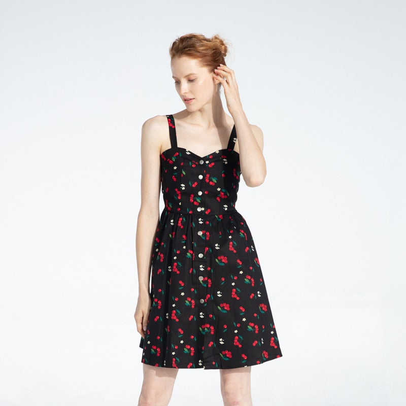 Thick strap Casual dress