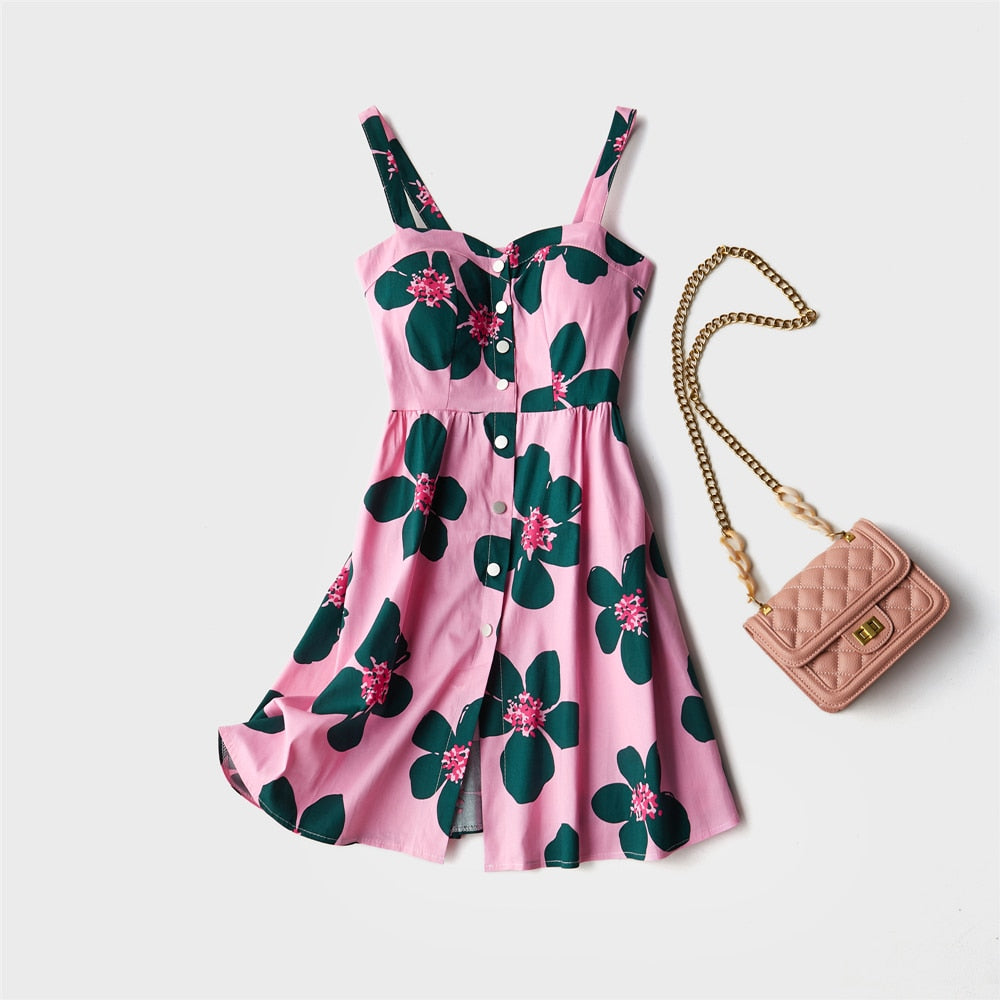 Thick strap Casual dress