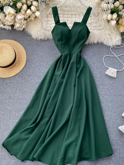 Summer V-neck Sexy Open Back Dress