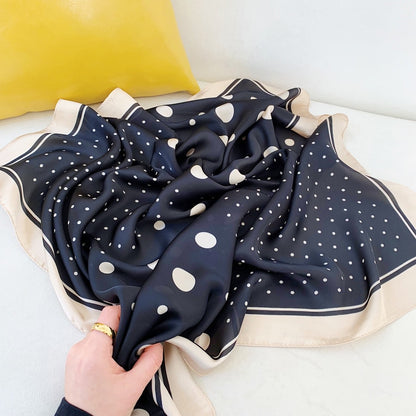 Small Shawl Silk Satin Hair Scarfs Female Square Headband Bandana Head Scarve