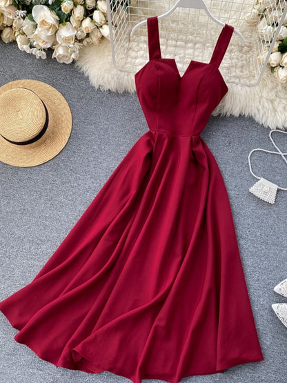 Summer V-neck Sexy Open Back Dress