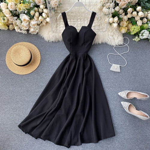 Summer V-neck Sexy Open Back Dress
