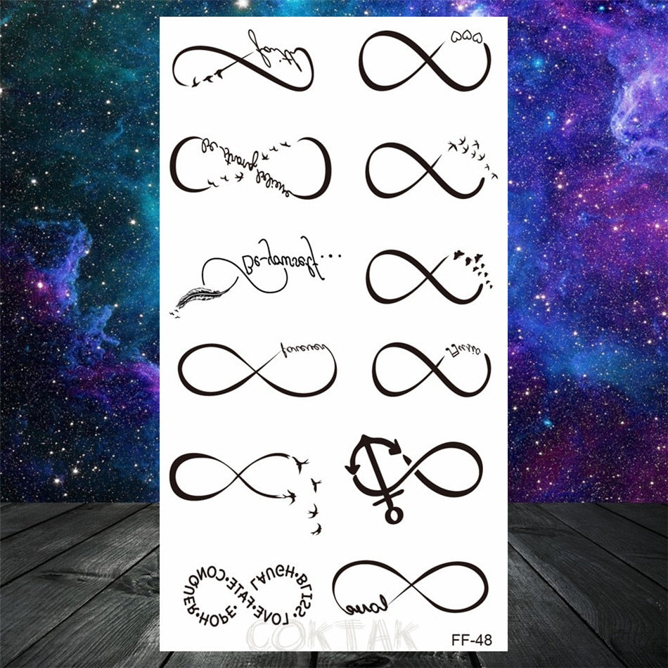 Owl Moth Jewelry Temporary Tattoo