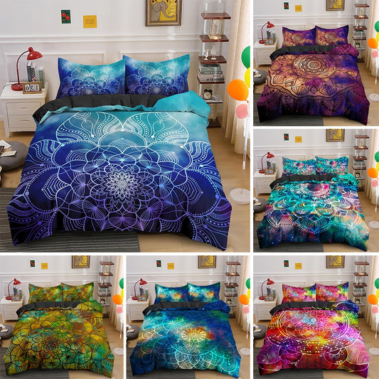 Boho  Luxury Bedding Set 2/3PCS With Pillowcase Duvet Cover