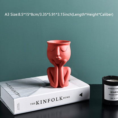 Character Portrait Flower Pot