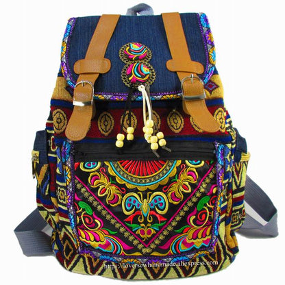 Tribal Vintage Boho Packpack