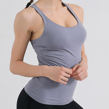 Seamless Yoga Tops With Bra