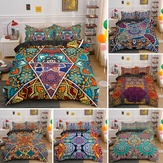 Bohemia Geometric Mandala Luxury Duvet Set