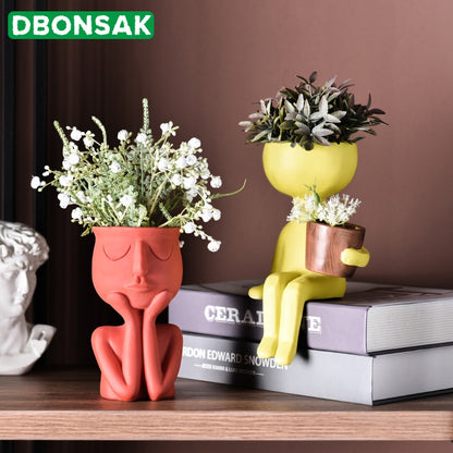 Character Portrait Flower Pot