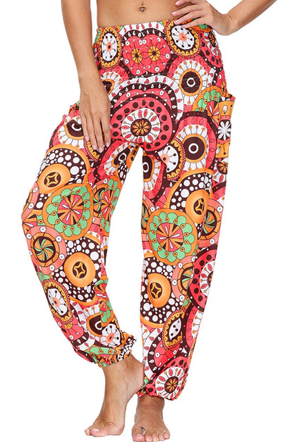 Print Boho Yoga Pants
