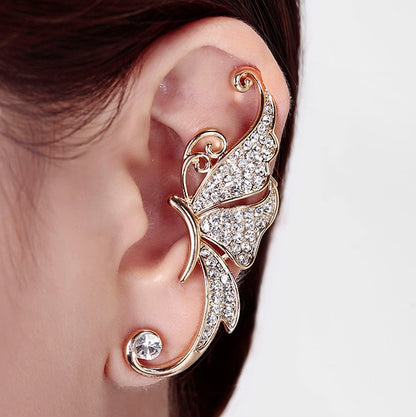 New Silver Plated Angel Wing Earing