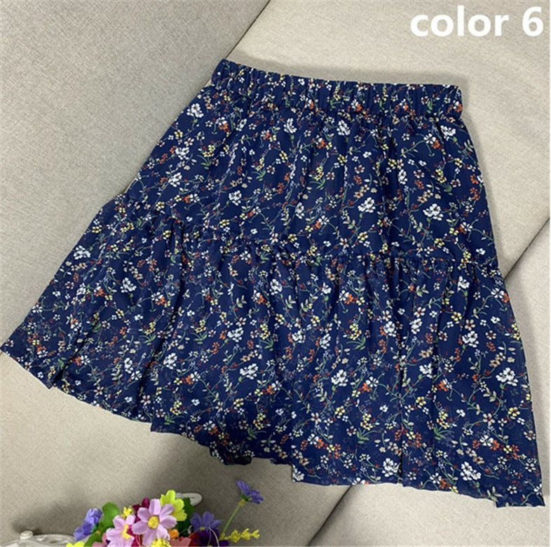 sweet Boho SPleated ruffled skirt