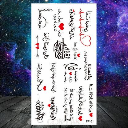 Owl Moth Jewelry Temporary Tattoo