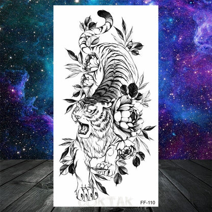 Owl Moth Jewelry Temporary Tattoo