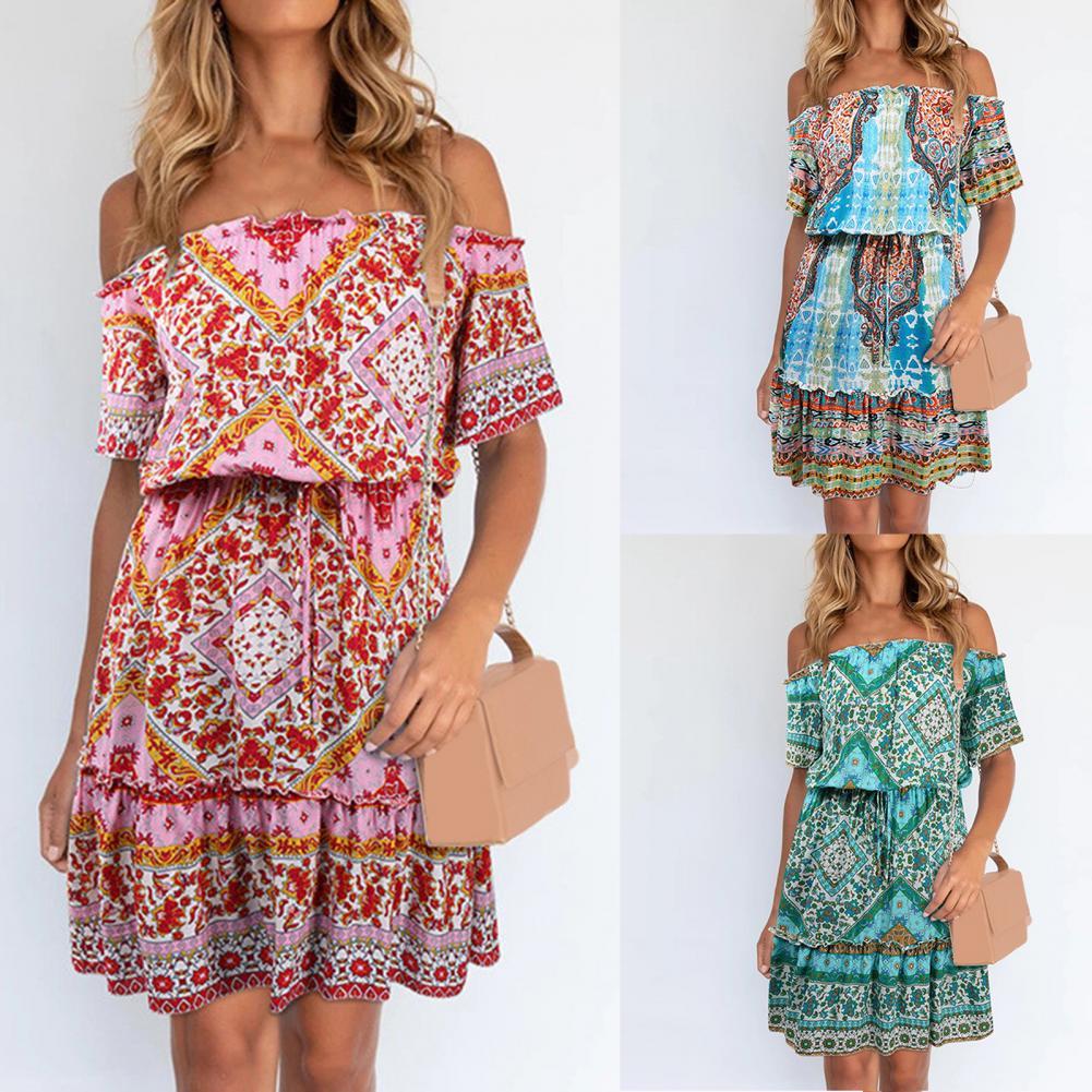 Boho Off shoulder dress