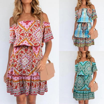 Boho Off shoulder dress