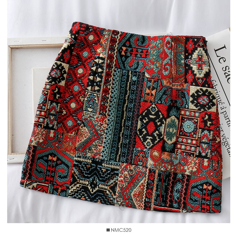 Boho Patchwork Partern Skirts