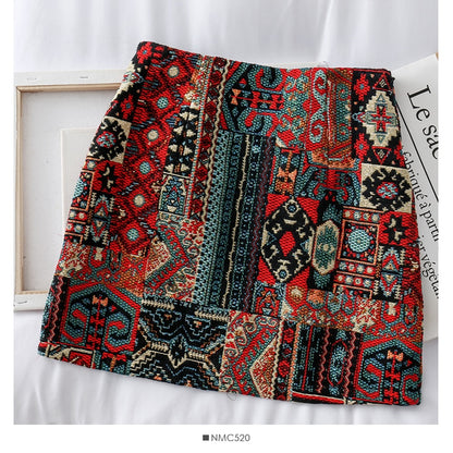 Boho Patchwork Partern Skirts