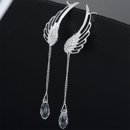 New Silver Plated Angel Wing Earing