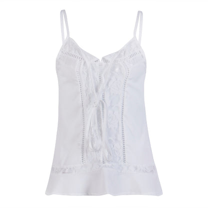 Boho Sleeveless Strap Tank Tops Lace